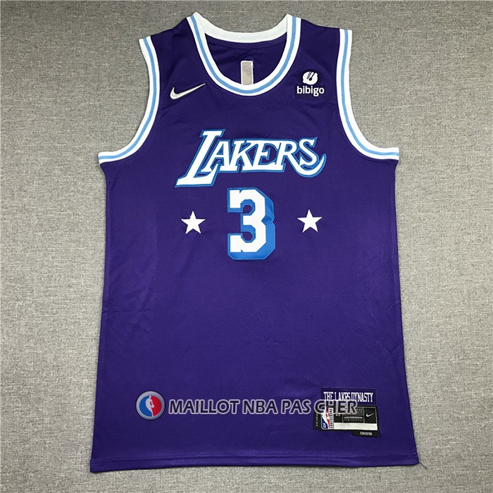 Maillot Los Angeles Lakers Anthony Davis NO 3 Ville Edition 2021-22 Volet